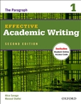 Effective Academic Writing 1 Paragraph Second Edition...