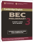 Cambridge BEC Practice Tests Preliminary 3 Book with Answer Key