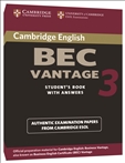 Cambridge BEC Practice Tests Vantage 3 Book with Answer Key