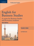 English for Business Studies Third Edition Teacher's Book