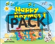 Happy Rhymes 1 Story Book with Audio CD and DVD Video PAL