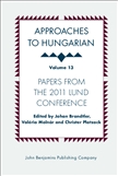 Approaches to Hungarian Volume 13 
