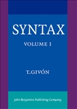 Syntax Vol I: An Introduction Hardbound