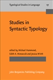 Studies in Syntactic Typology